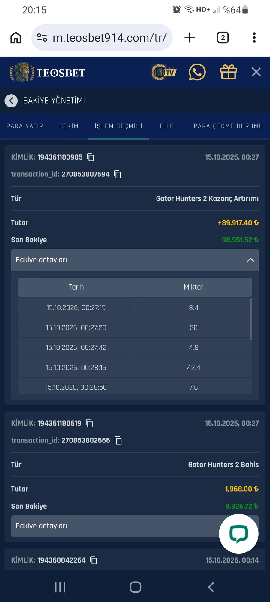 Teosbet şikayet görseli