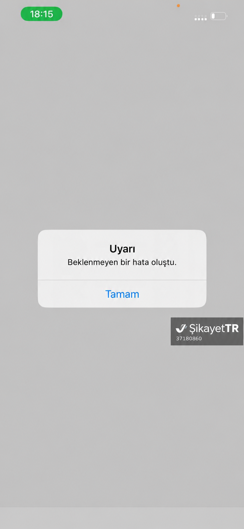 Getir şikayet görseli