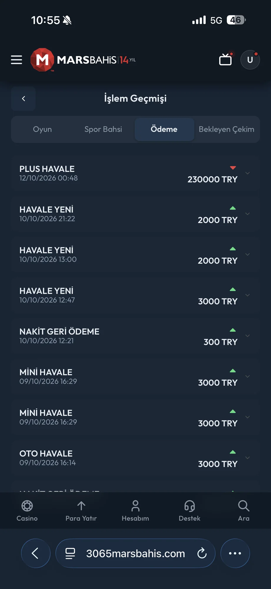 Marsbahis şikayet görseli